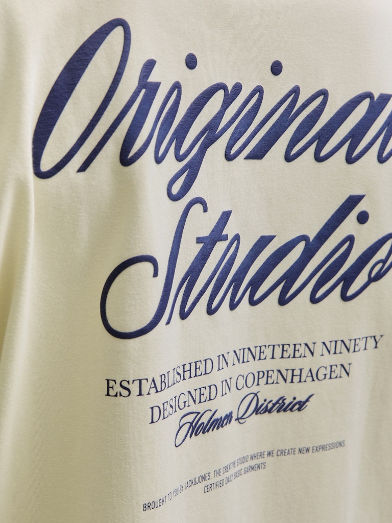 Jornorrebro Typo Tee Ss Crew Neck Noos - Ecru