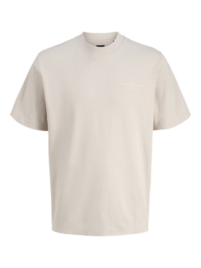 Jprblachad Branding Ss Crew Neck Tee Sn - Beige