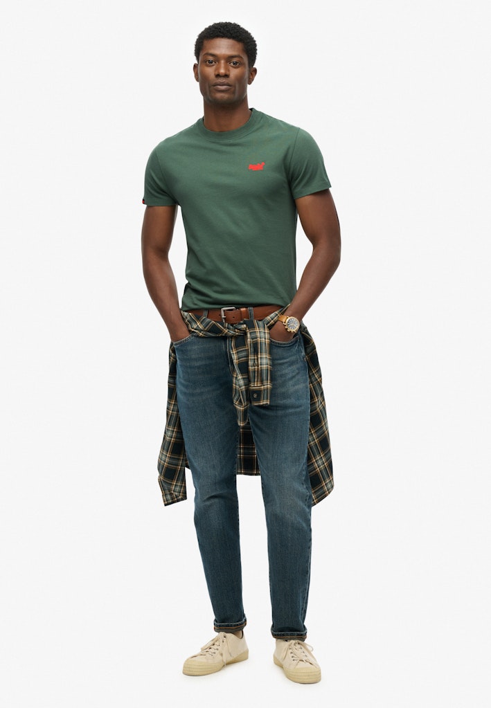 Essential T-shirt Ss - Olijf