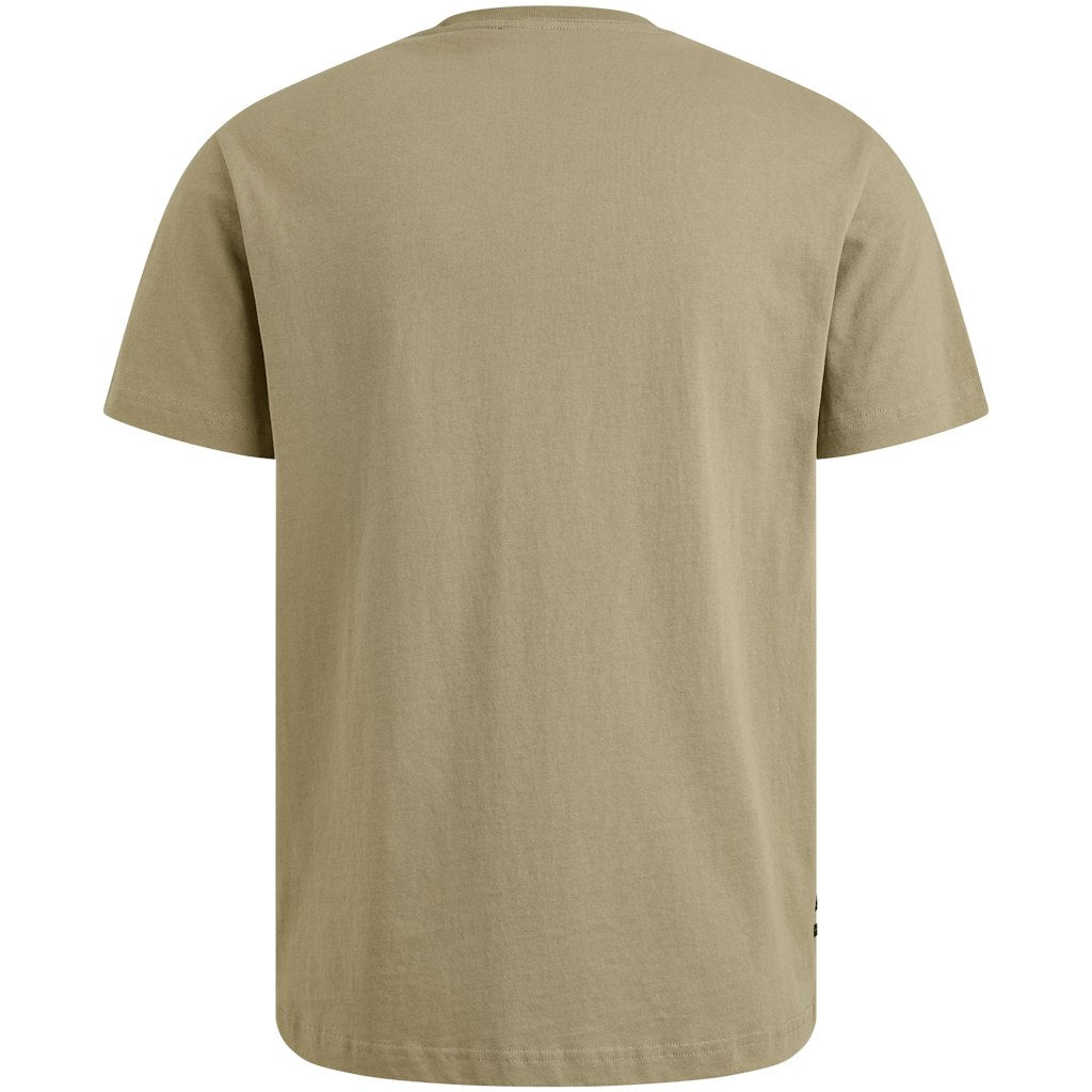 Short Sleeve R-neck Open End Jerse - Olijf