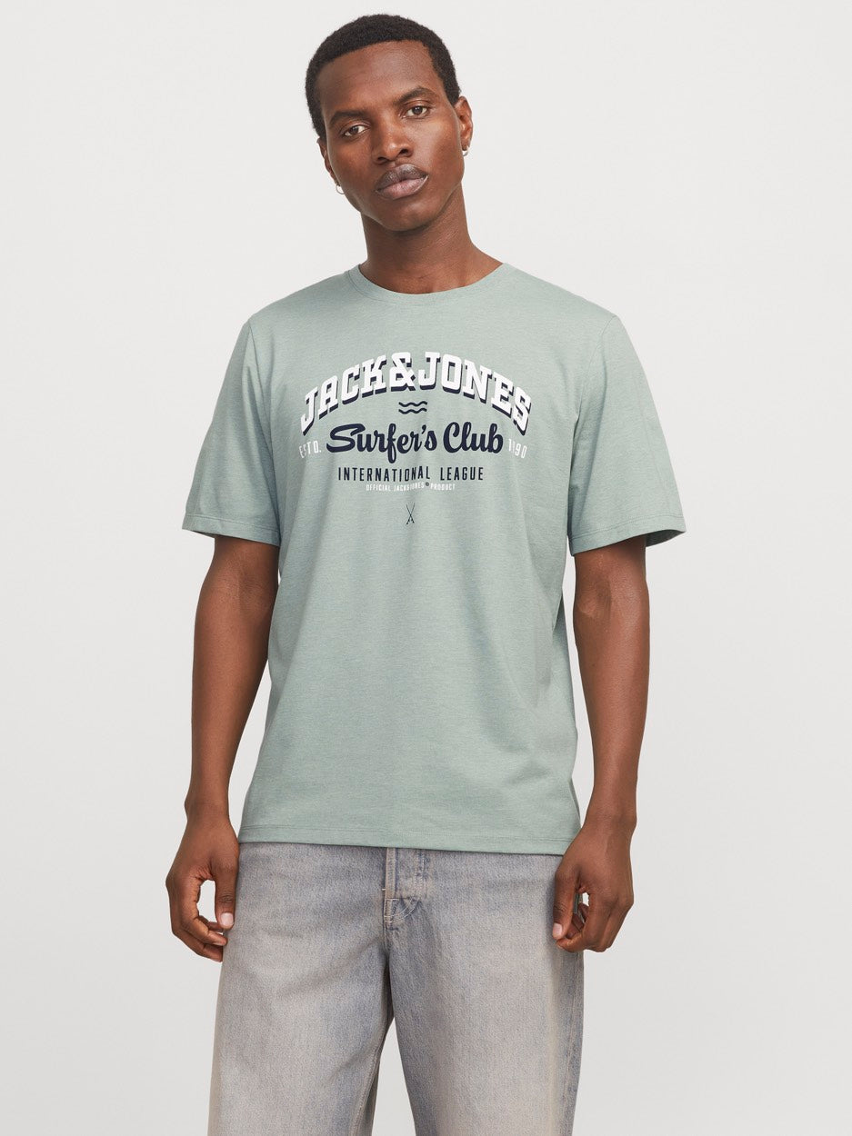 Jjelogo Tee Ss O-neck 2 Col Ss25 Sn - Olijf