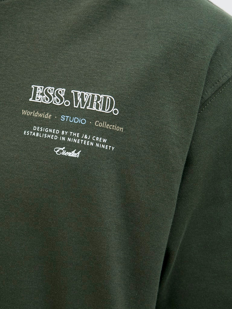 Jjeurban Edge Studio Tee Ss O-neck Noos - Donkergroen