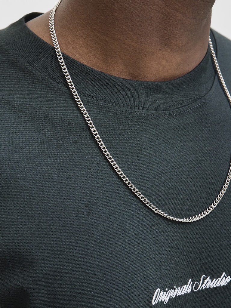 Jornorrebro Emb Tee Ss Crew Neck Noos - Donkergroen