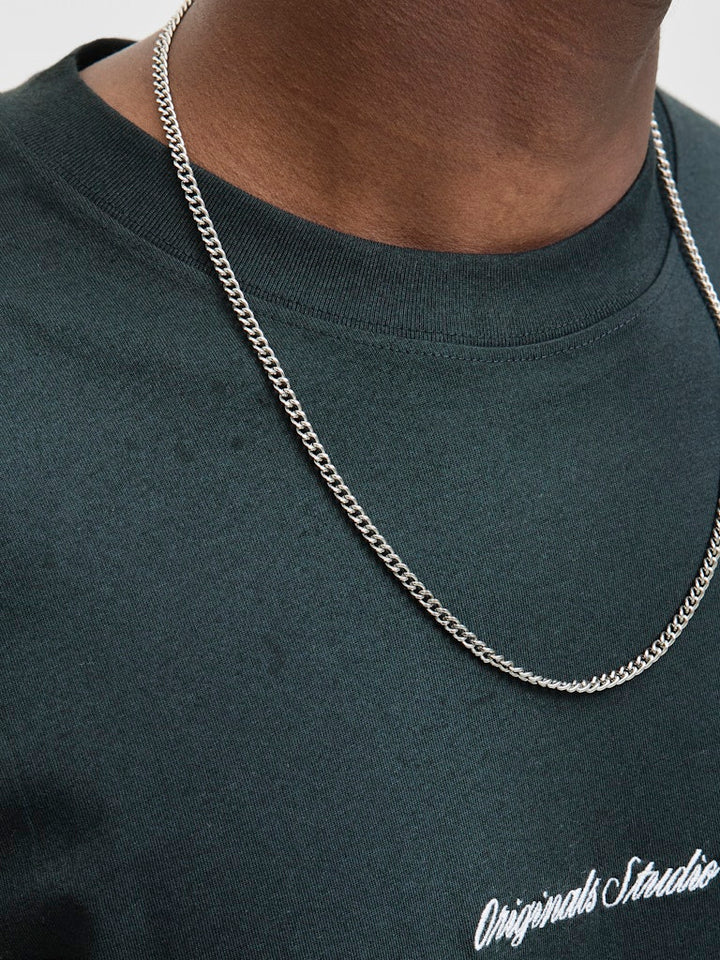 Jornorrebro Emb Tee Ss Crew Neck Noos - Donkergroen