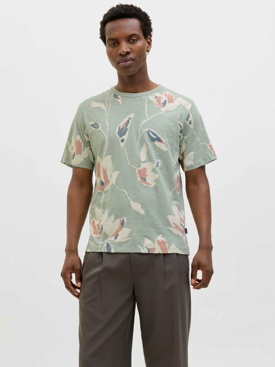 Jprblapalermo Aop Ss Tee - Groen Dessin