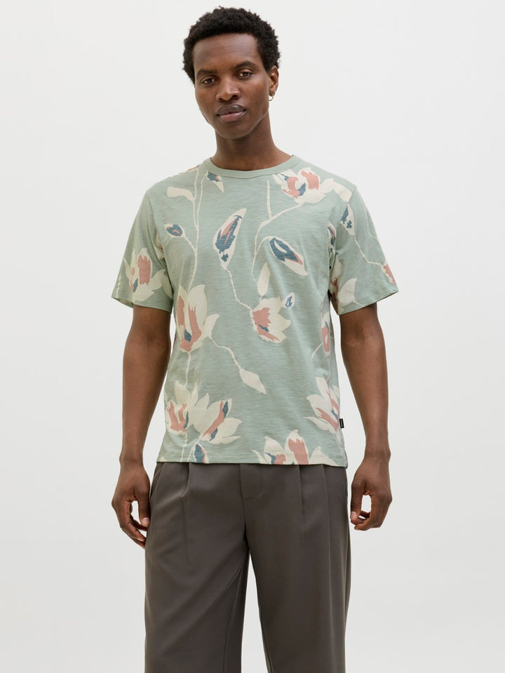 Jprblapalermo Aop Ss Tee - Groen Dessin