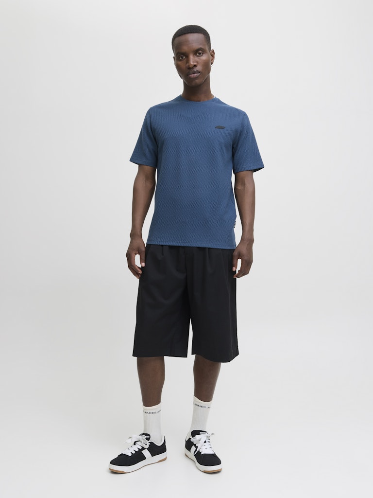 Jcopuffer Tee Ss Crew Neck Smu - Rafblauw