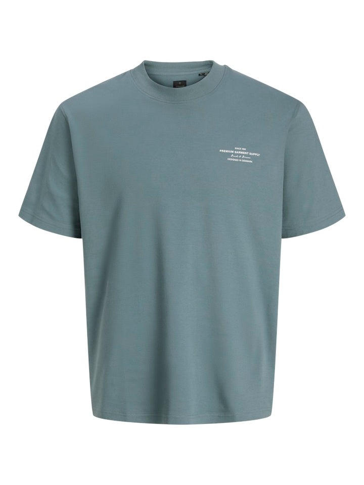 Jprblachad Branding Ss Crew Neck Tee Sn - Rafblauw