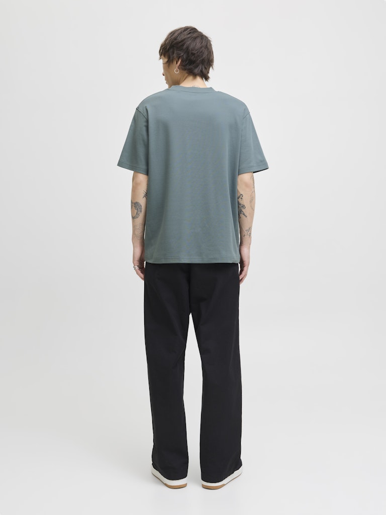 Jprblachad Branding Ss Crew Neck Tee Sn - Rafblauw