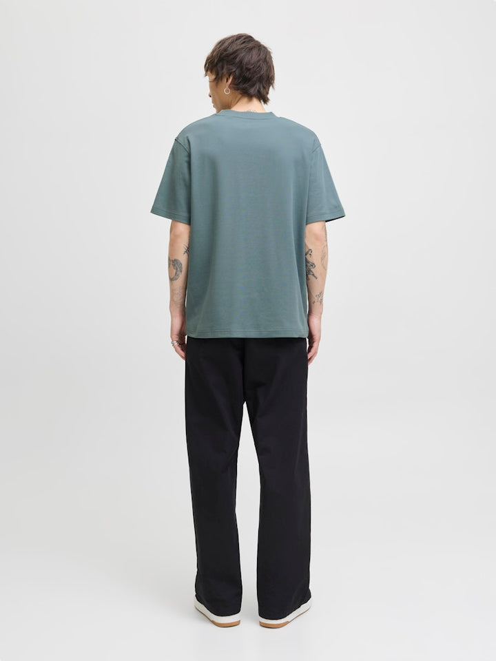 Jprblachad Branding Ss Crew Neck Tee Sn - Rafblauw