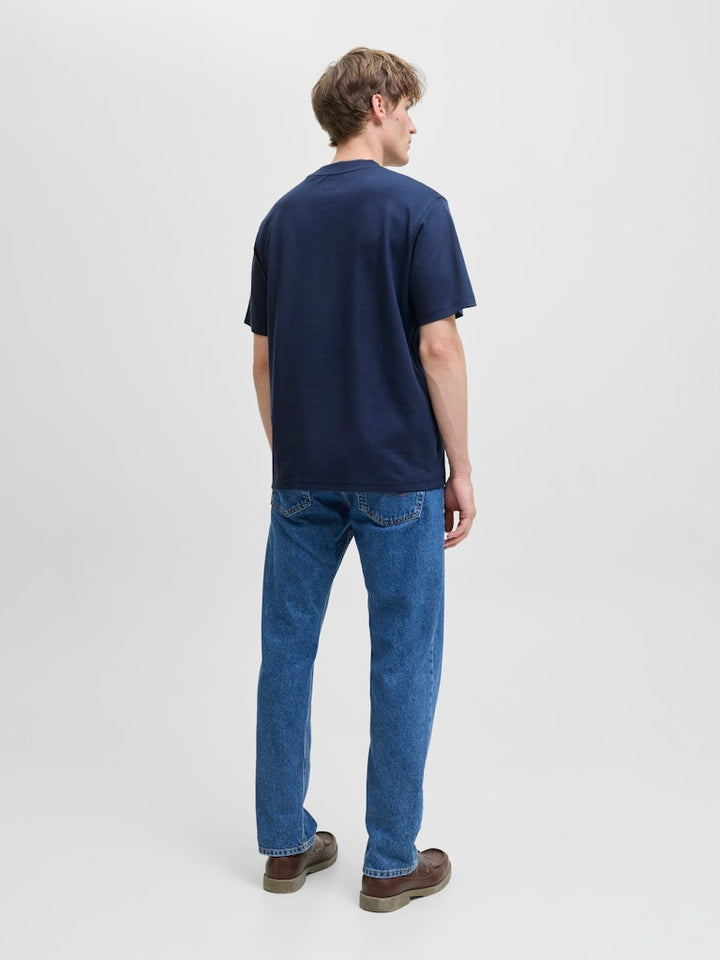 Jprblachad Branding Ss Crew Neck Tee Sn - Navy