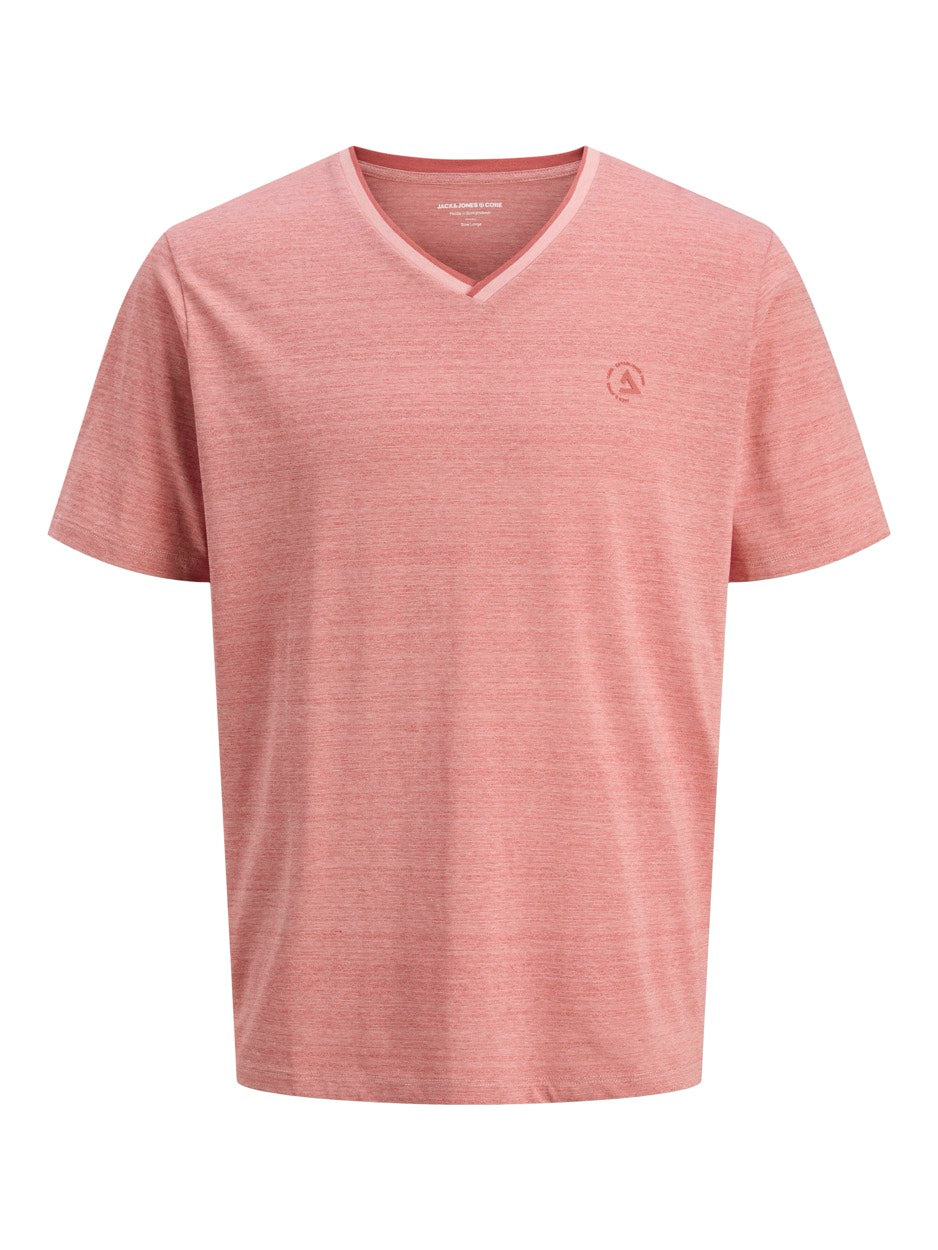 Jcocontrast Tee Ss V-neck Smu - Roze