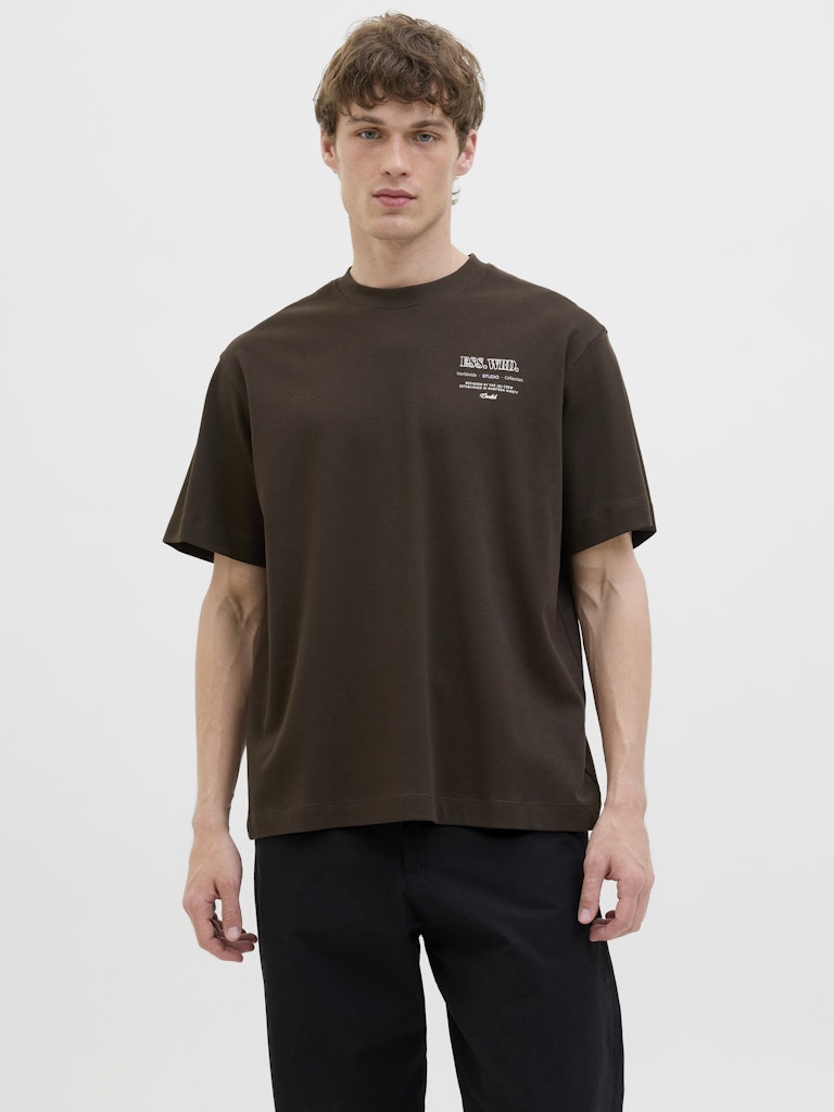 Jjeurban Edge Studio Tee Ss O-neck Noos - Bruin