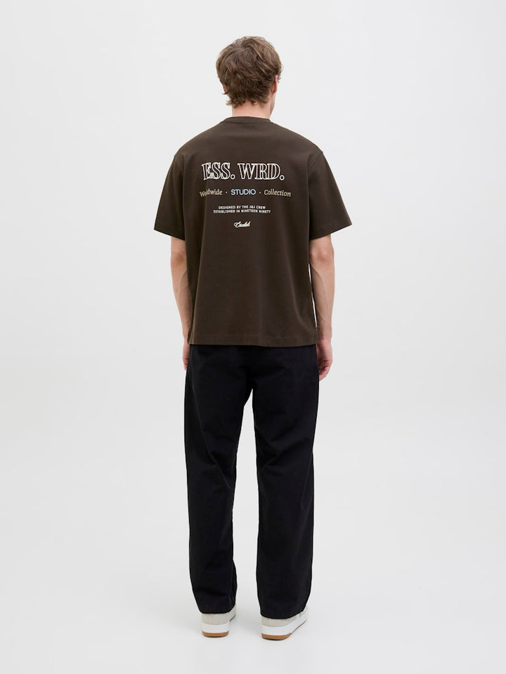 Jjeurban Edge Studio Tee Ss O-neck Noos - Bruin