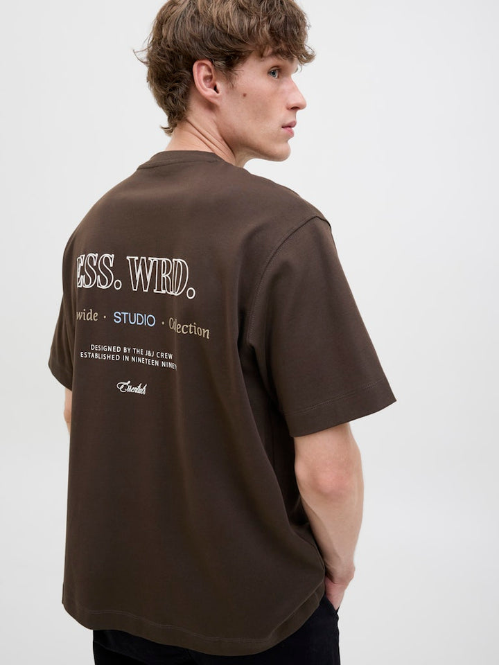 Jjeurban Edge Studio Tee Ss O-neck Noos - Bruin