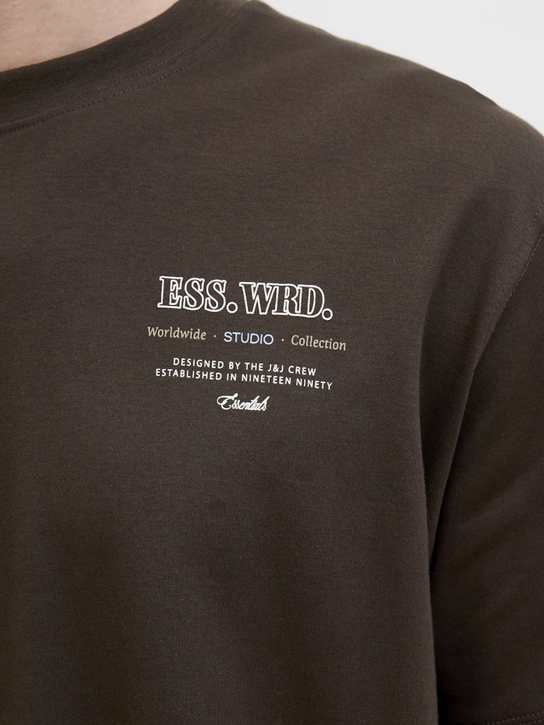 Jjeurban Edge Studio Tee Ss O-neck Noos - Bruin