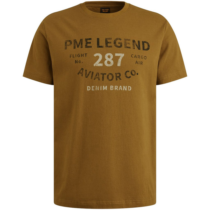 Short Sleeve R-neck Open End Jerse - Camel