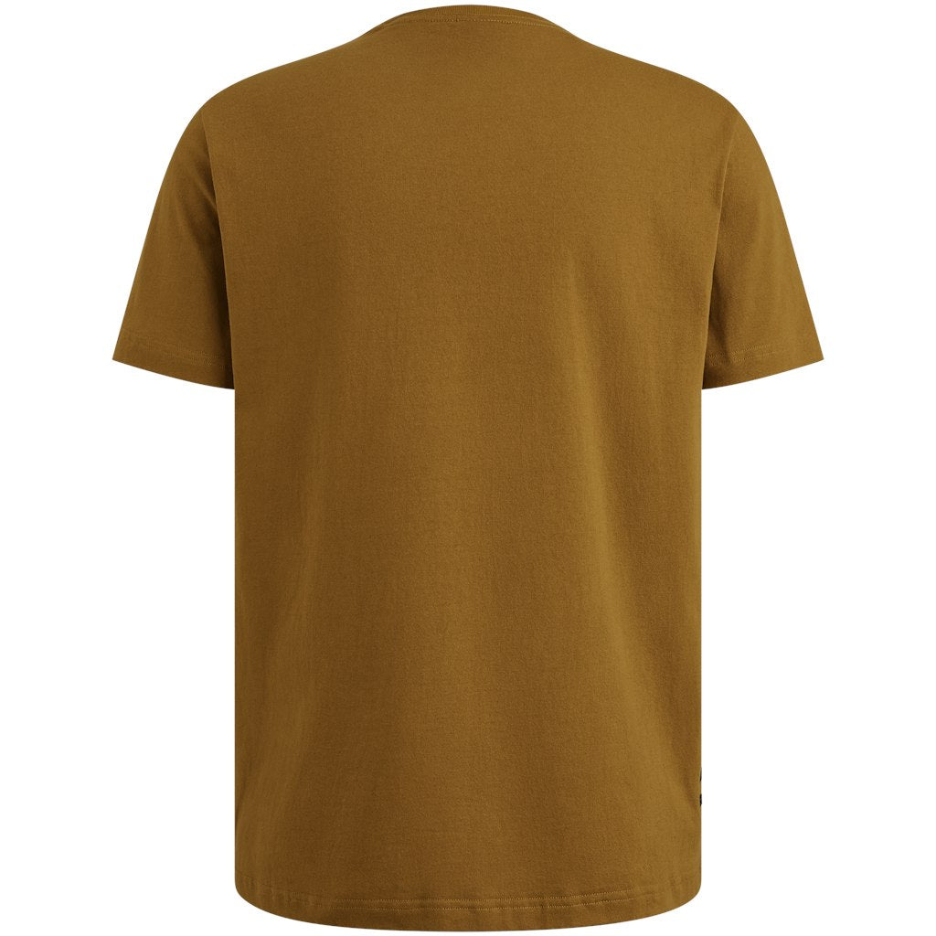 Short Sleeve R-neck Open End Jerse - Camel