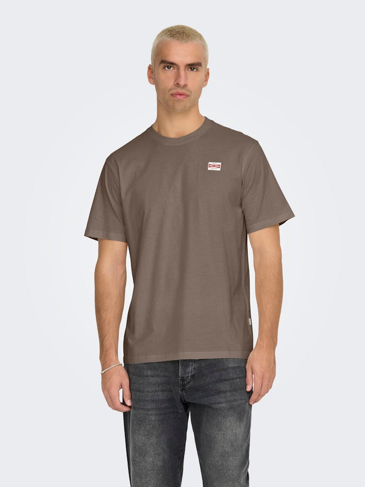 Onsdawson Reg Ss Tee Vd - Taupe