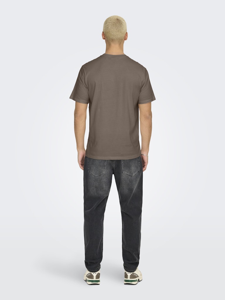 Onsdawson Reg Ss Tee Vd - Taupe