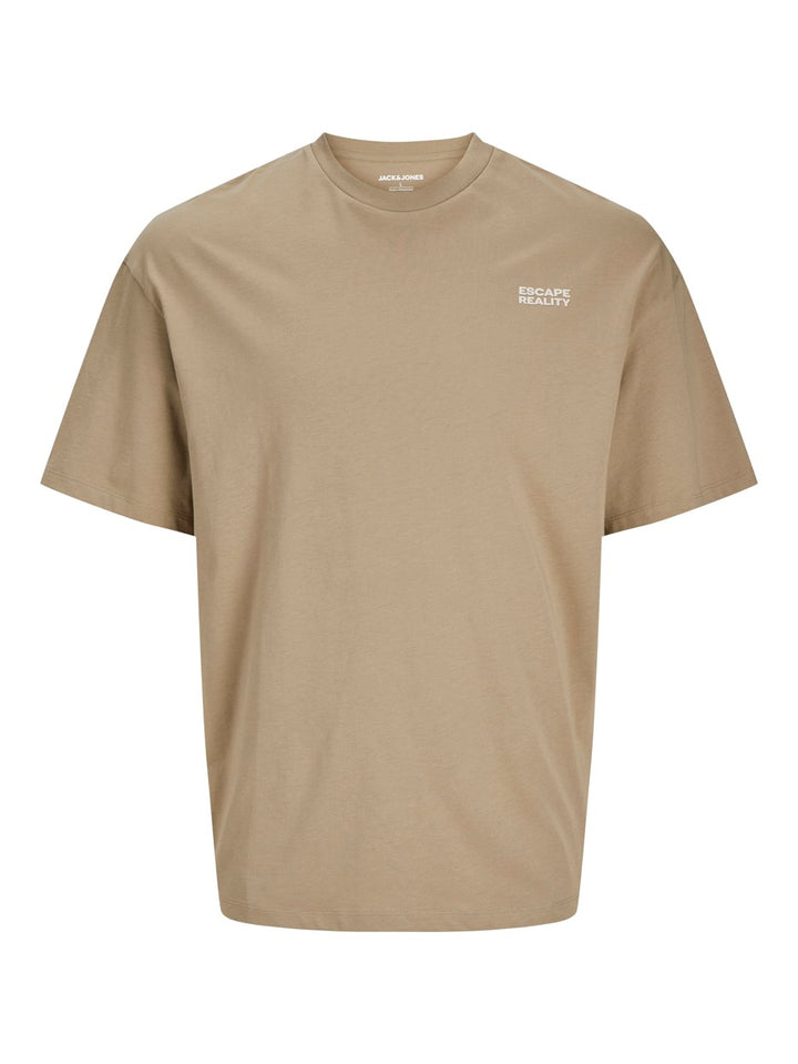 Jjeames Tee Ss Crew Neck - Taupe