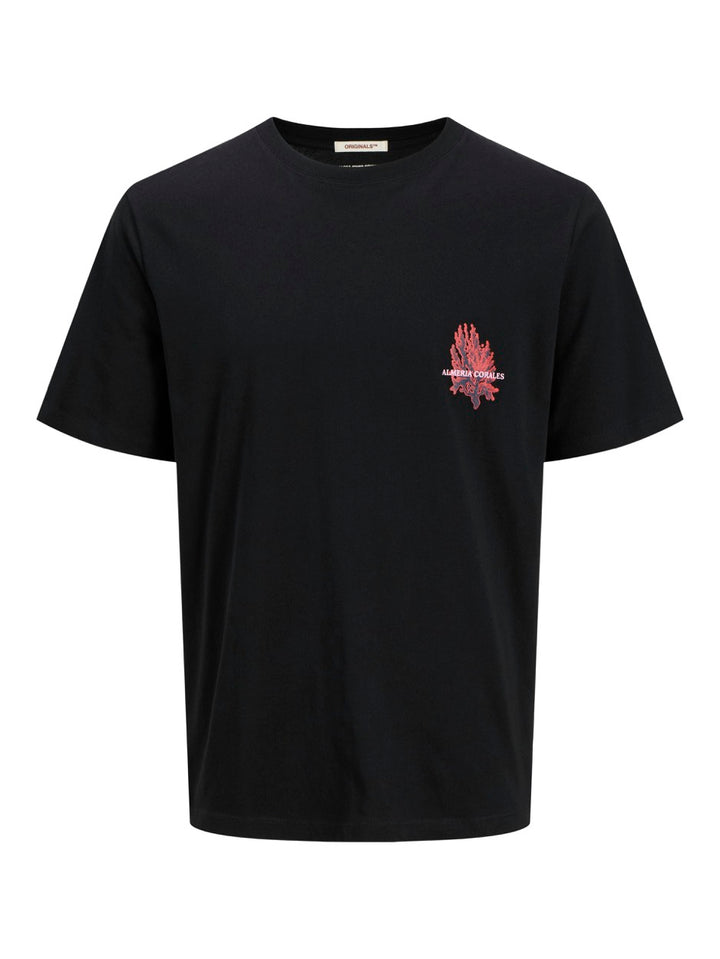 Jorcanggu Illu Tee Ss Crew Neck - Zwart