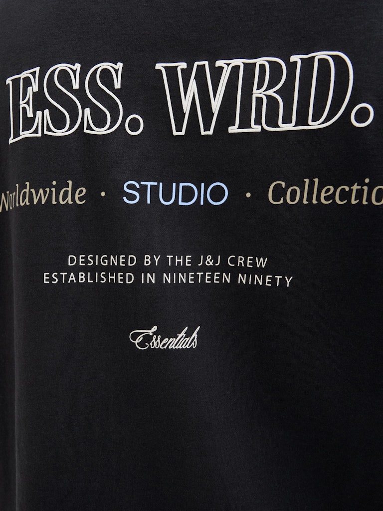Jjeurban Edge Studio Tee Ss O-neck Noos - Zwart