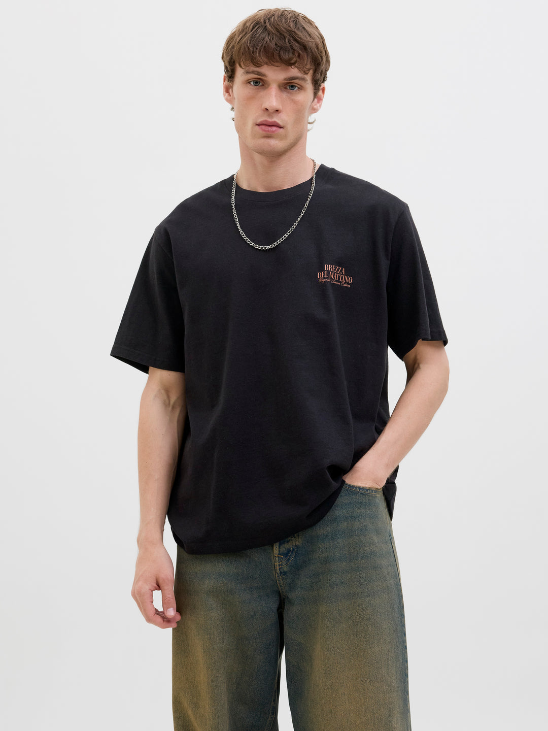 Jorhydra Photo Tee Ss Crew Neck - Zwart