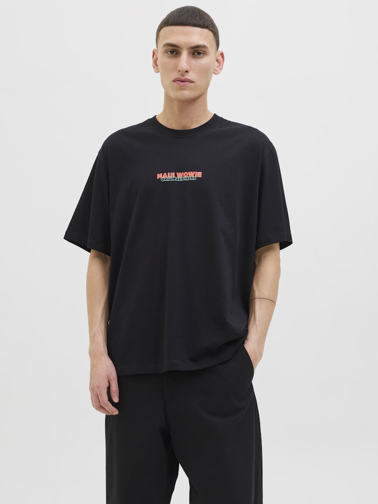 Jorwowie Tee Ss Crew Neck - Zwart