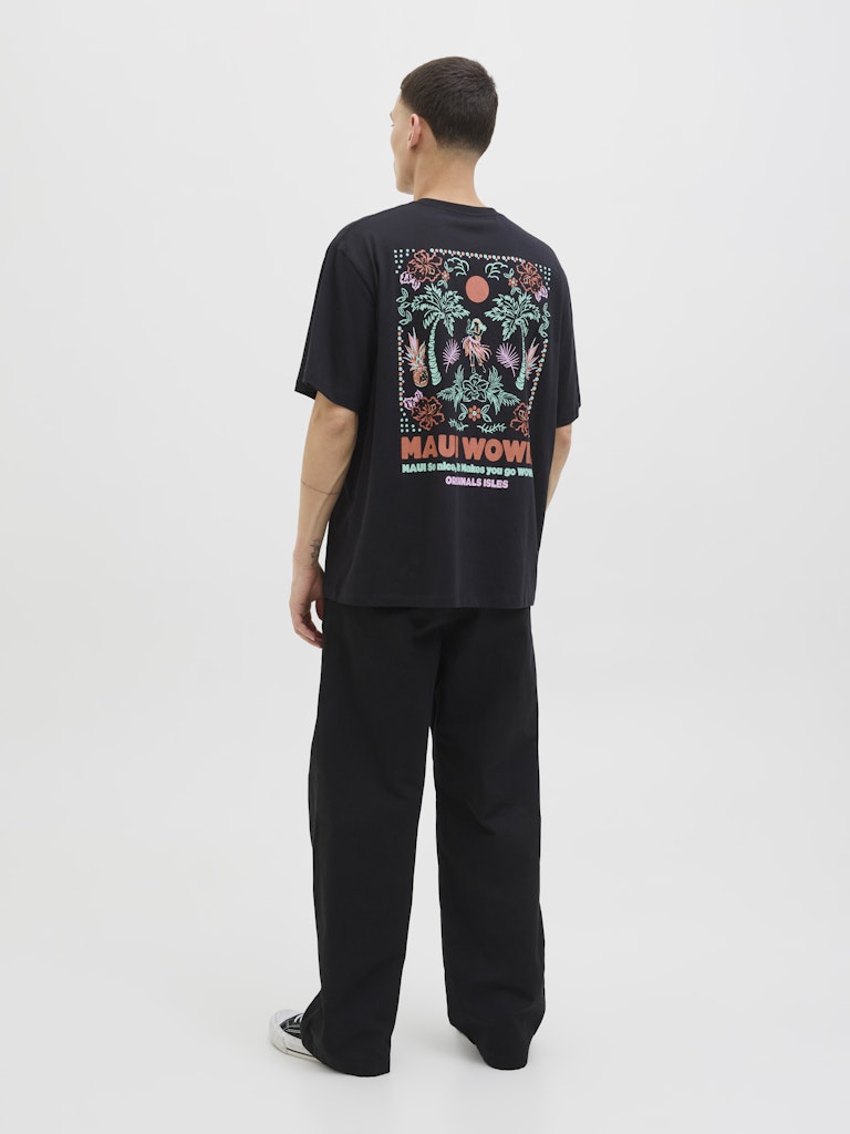 Jorwowie Tee Ss Crew Neck - Zwart