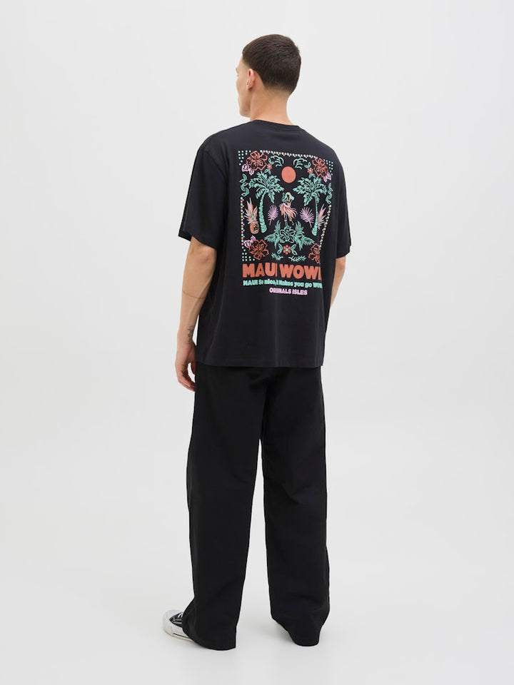 Jorwowie Tee Ss Crew Neck - Zwart