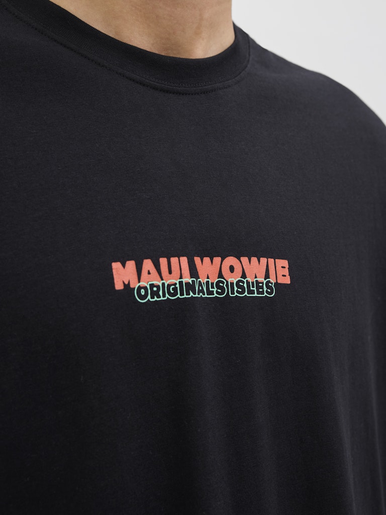 Jorwowie Tee Ss Crew Neck - Zwart