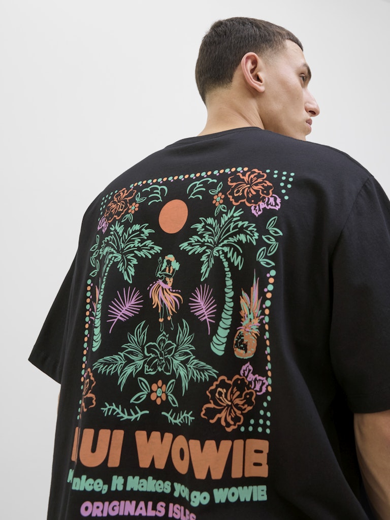 Jorwowie Tee Ss Crew Neck - Zwart