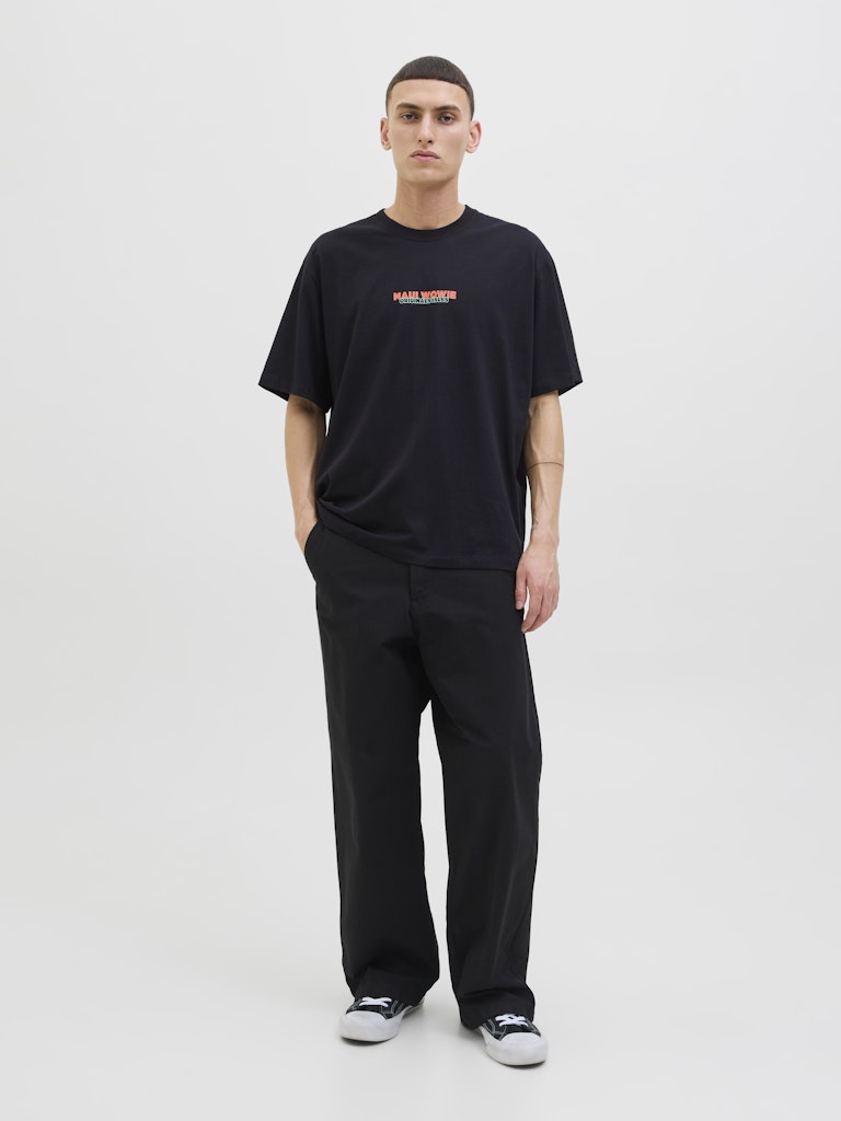 Jorwowie Tee Ss Crew Neck - Zwart