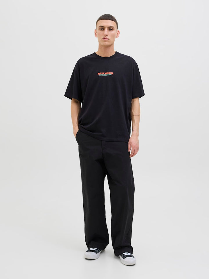 Jorwowie Tee Ss Crew Neck - Zwart