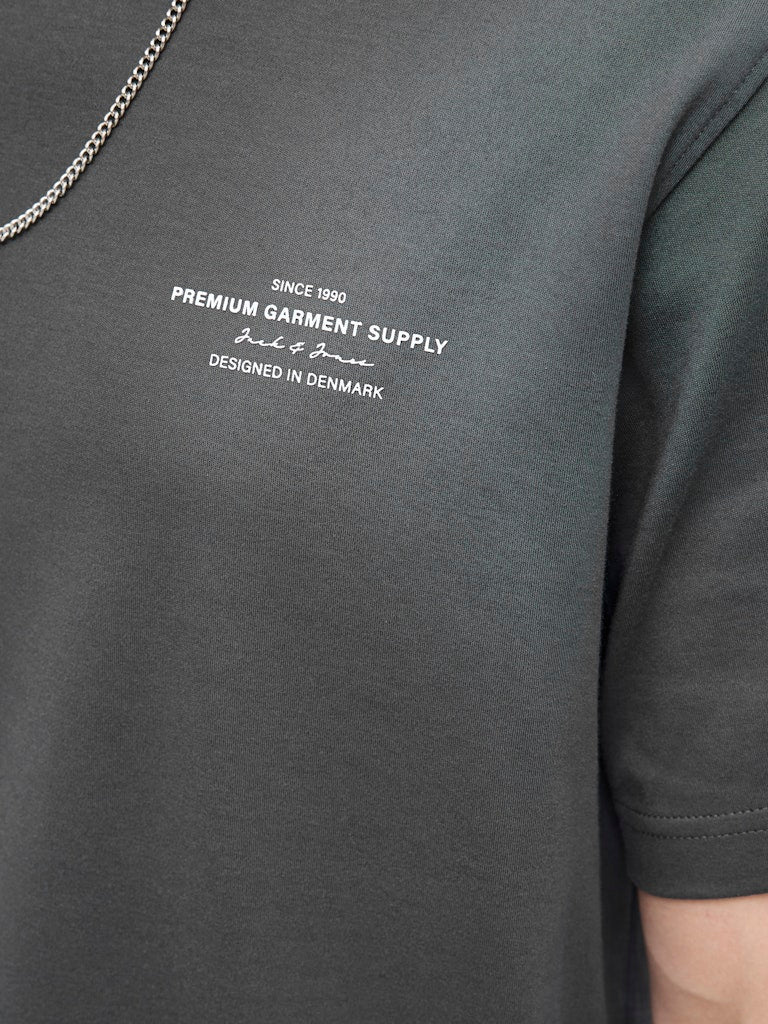 Jprblachad Branding Ss Crew Neck Tee Sn - Steel