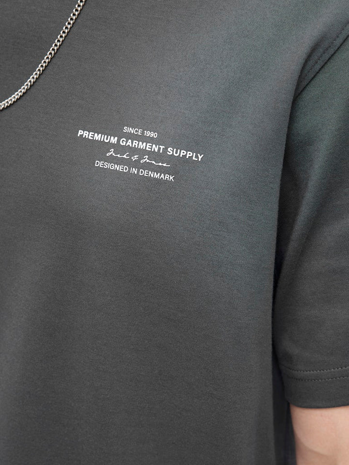 Jprblachad Branding Ss Crew Neck Tee Sn - Steel