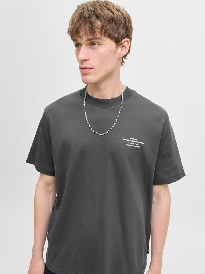 Jprblachad Branding Ss Crew Neck Tee Sn - Steel
