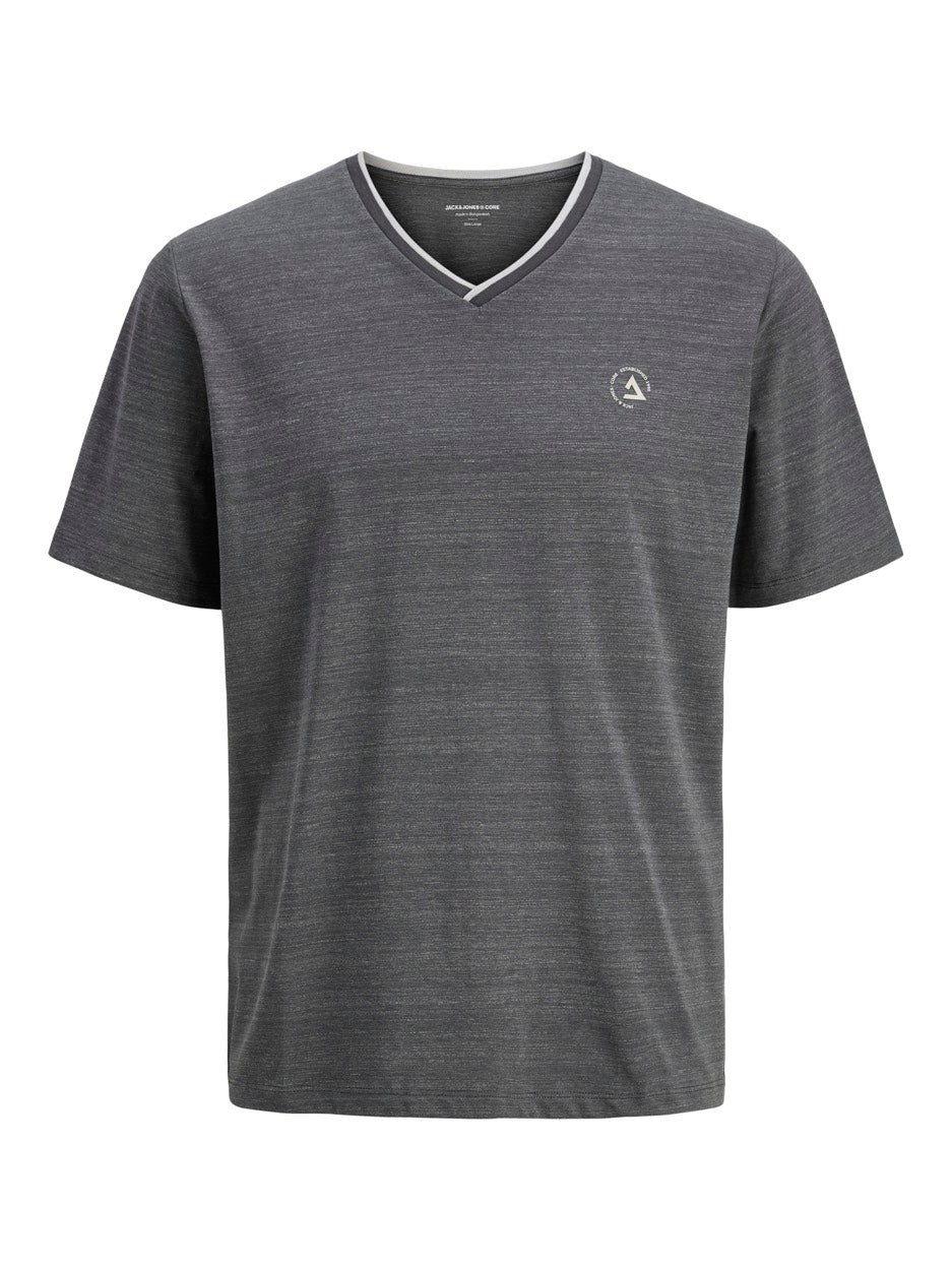 Jcocontrast Tee Ss V-neck Smu - Antraciet