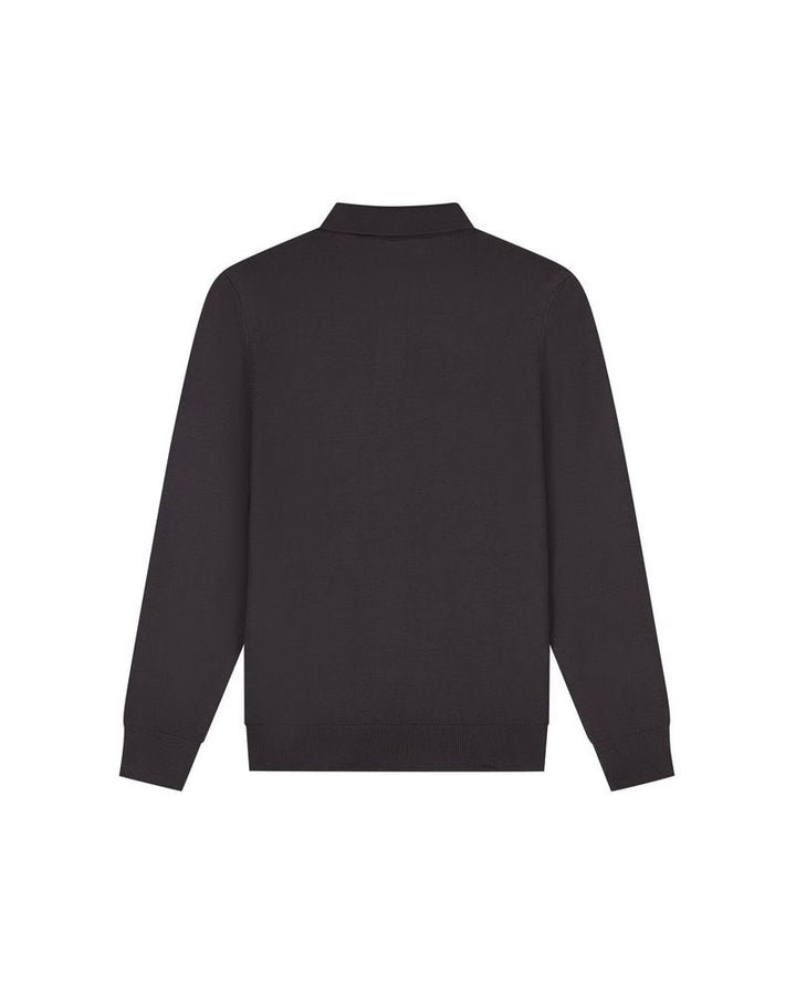 Knitted Long Sleeve Polo - Bruin