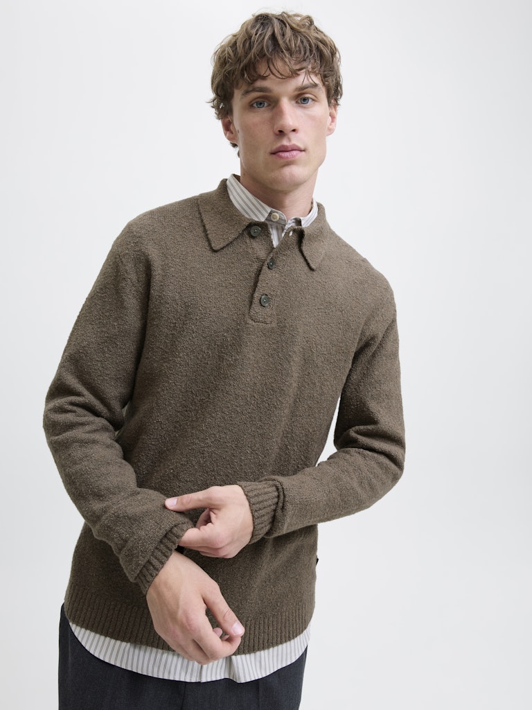 Jprblamaverick Knit Pack Bf Ln - Taupe