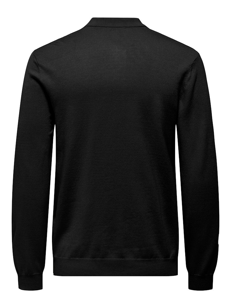 Onswyler Life Reg Half Zip Polo - Zwart