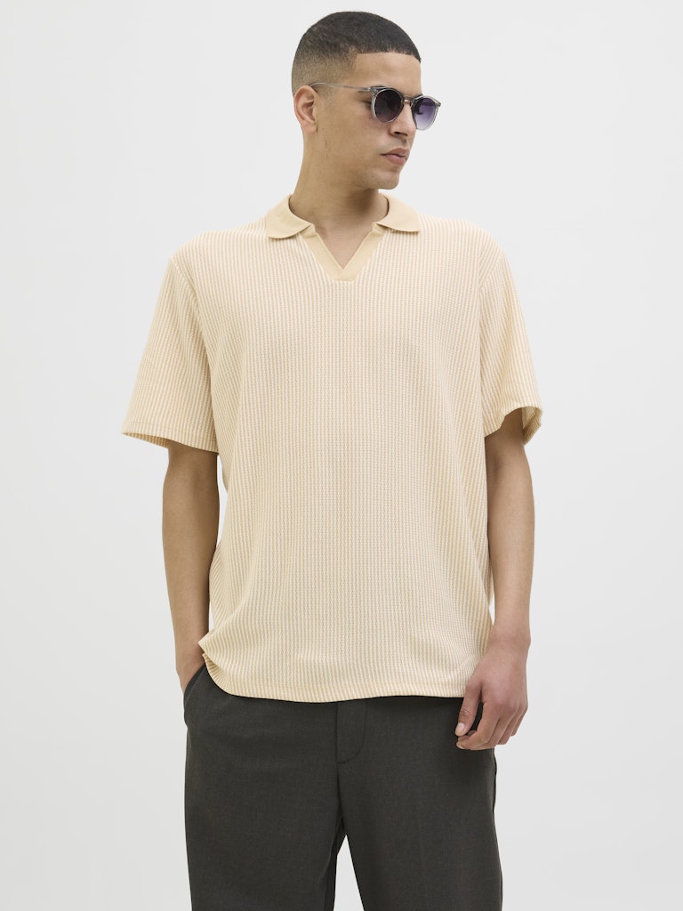 Jprkash Ss Polo - Zand Dessin