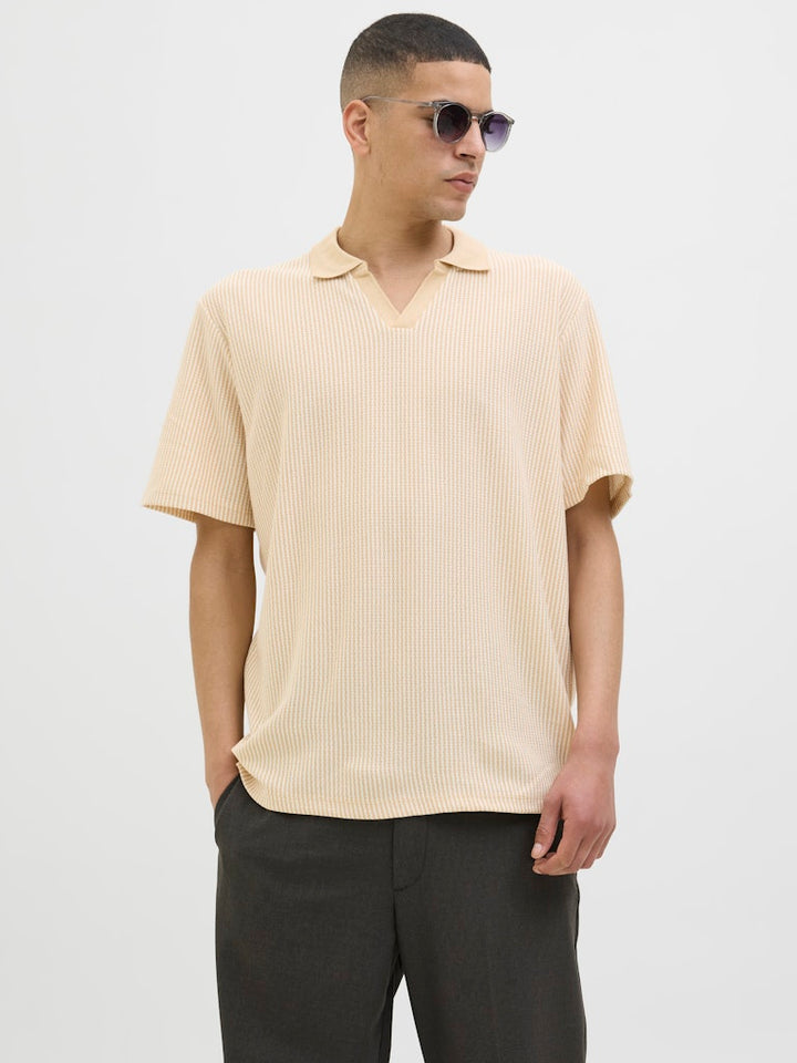 Jprkash Ss Polo - Zand Dessin