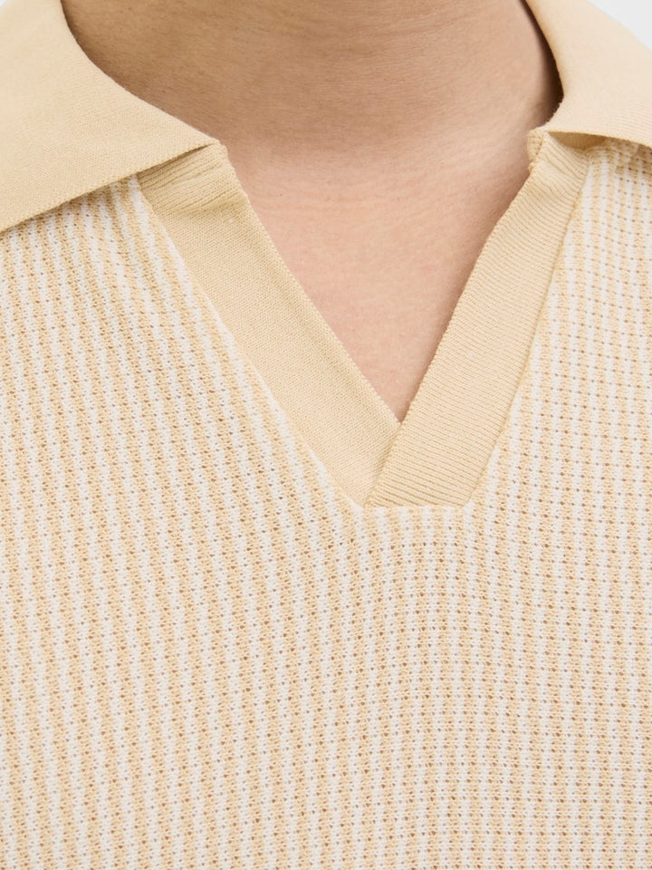 Jprkash Ss Polo - Zand Dessin