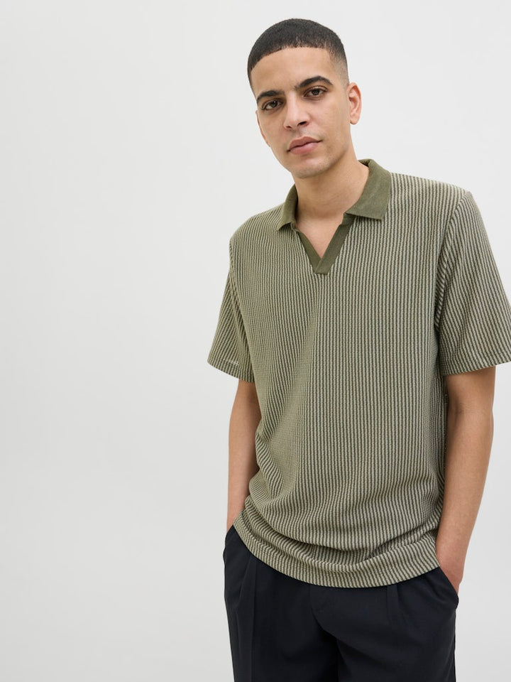 Jprkash Ss Polo - Groen Dessin