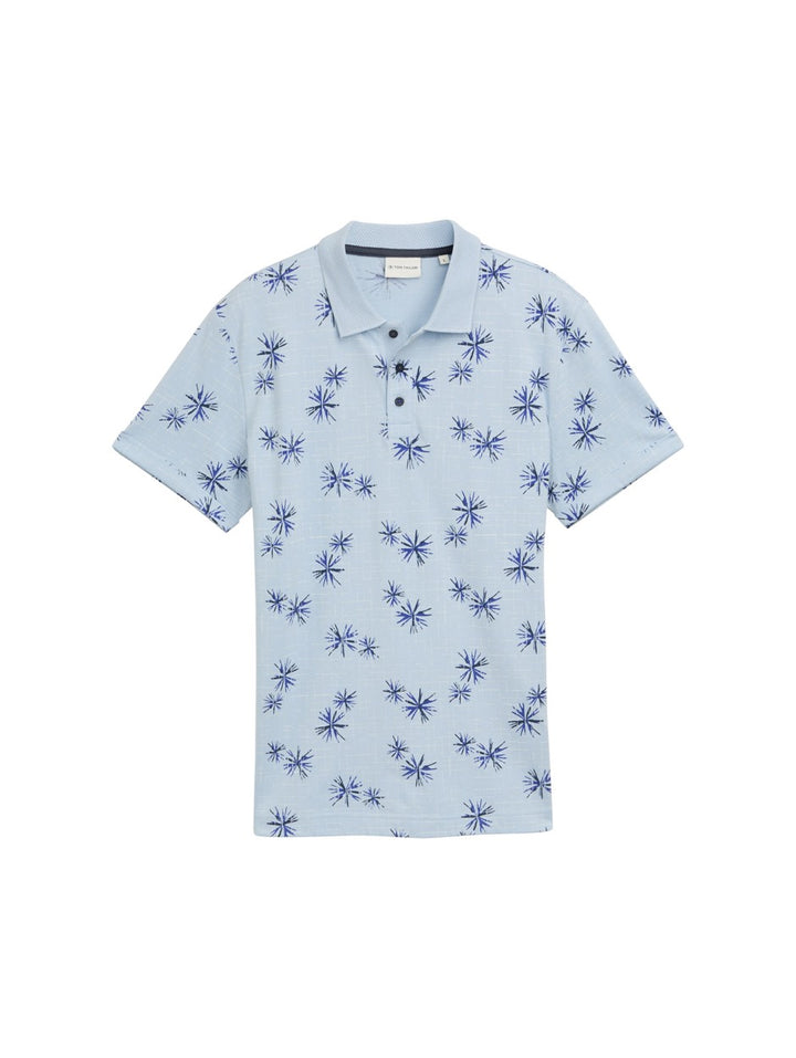 Polo Pique S/s - Blauw Dessin