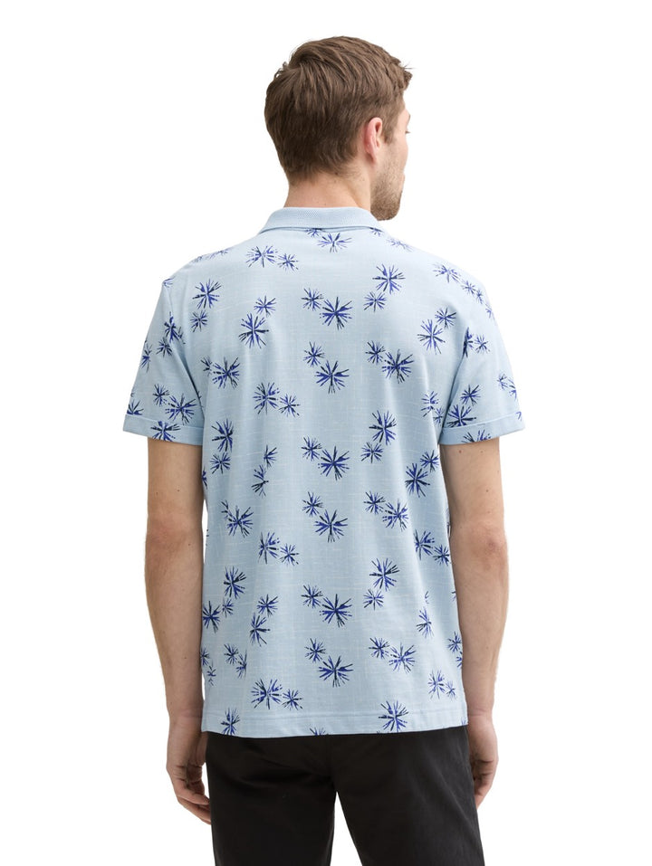 Polo Pique S/s - Blauw Dessin