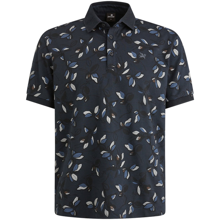 Short Sleeve Polo Stretch Pique Bl - Blauw Dessin