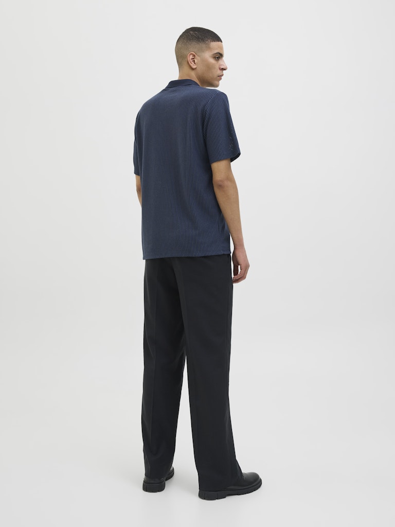 Jprkash Ss Polo - Blauw Dessin